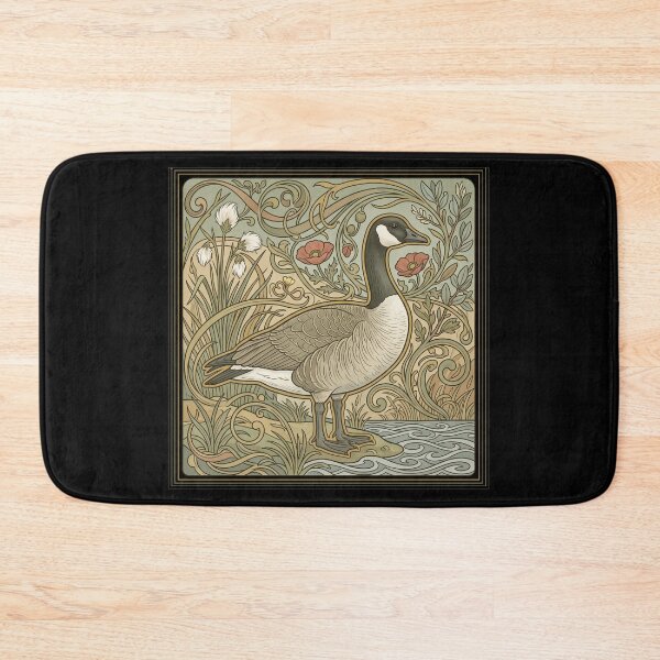 Item preview, Cackling Goose Branta Hutchinsii Art Nouveau Zoological Wildlife Print designed and sold by FreiherrPK.