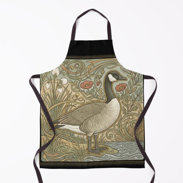 Item preview, Cackling Goose Branta Hutchinsii Art Nouveau Zoological Wildlife Print designed and sold by FreiherrPK.