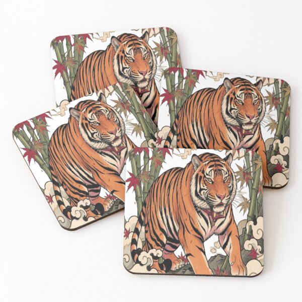Item preview, Japanese Tiger – Traditional Irezumi Wildlife designed and sold by Sibling Ink.