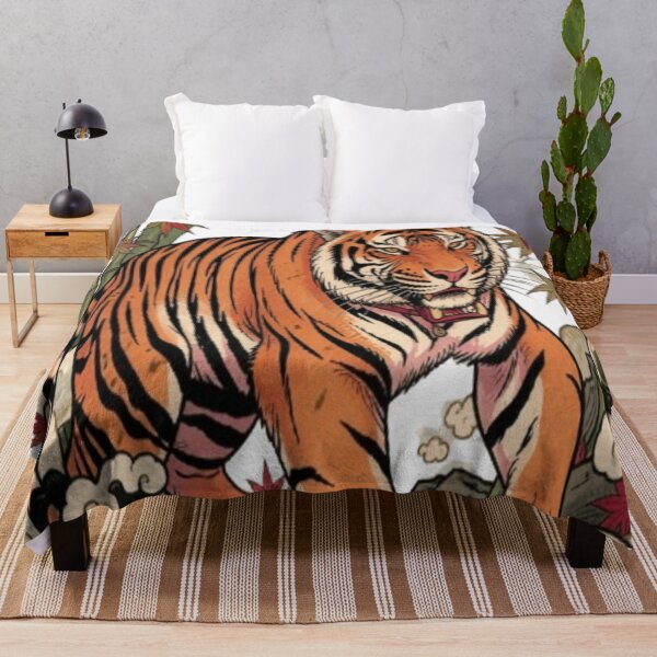 Artikelvorschau, Japanischer Tiger – Traditionelle Irezumi-Wildtierkunde entworfen und verkauft von Sibling Ink.