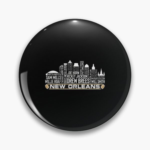 Item preview, New Orleans Football Legends Skyline Drew Brees Retro Champions T-Shirt designed and sold by SonyaHarr80213.