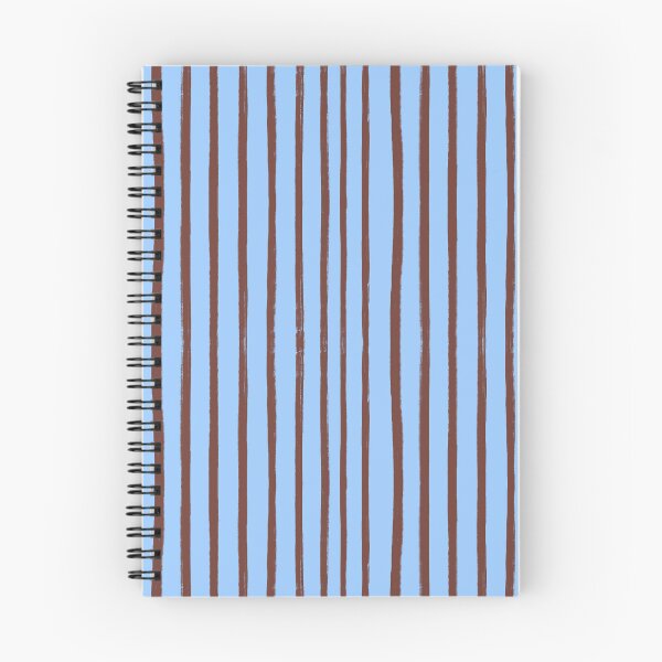 Item preview, Blue with Brown Brush Stroke Stripes Pattern designed and sold by OneThreeSix.