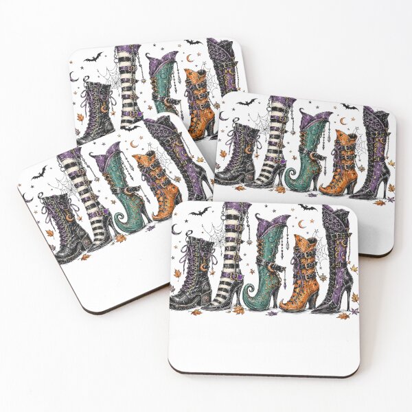 Item preview, Witchy Boots Halloween Parade – Spooky Fashion Design designed and sold by BackTWO.