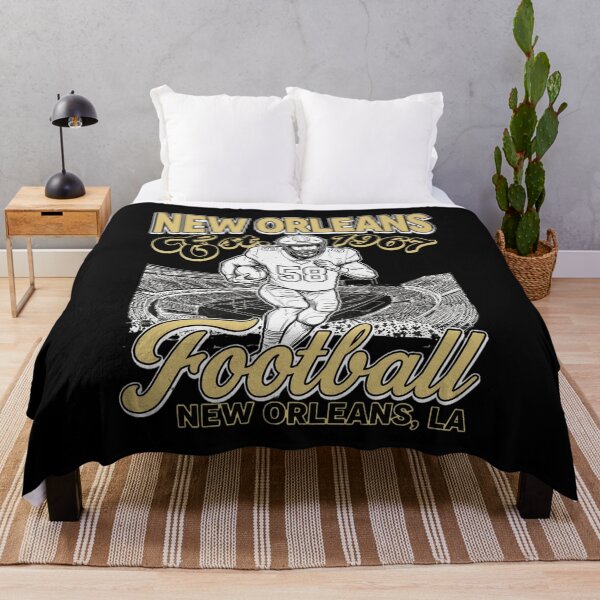 Item preview, New Orleans Football Est. 1967 Vintage Black Gold Retro Fan Shirt designed and sold by AdamColem39272.