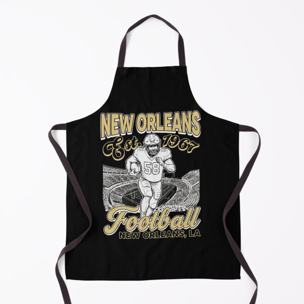 Item preview, New Orleans Football Est. 1967 Vintage Black Gold Retro Fan Shirt designed and sold by AdamColem39272.