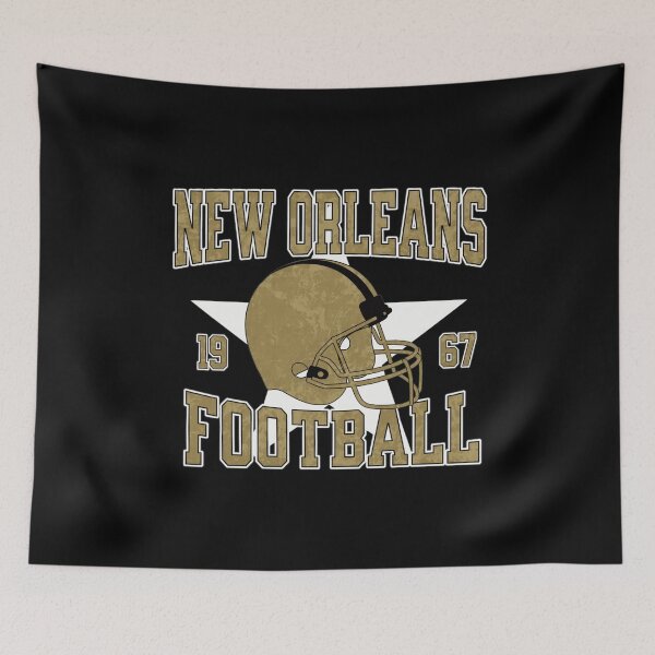 Item preview, New Orleans Football Vintage Helmet 1967 Classic Black Gold Tank Top designed and sold by NicoleRio41929.