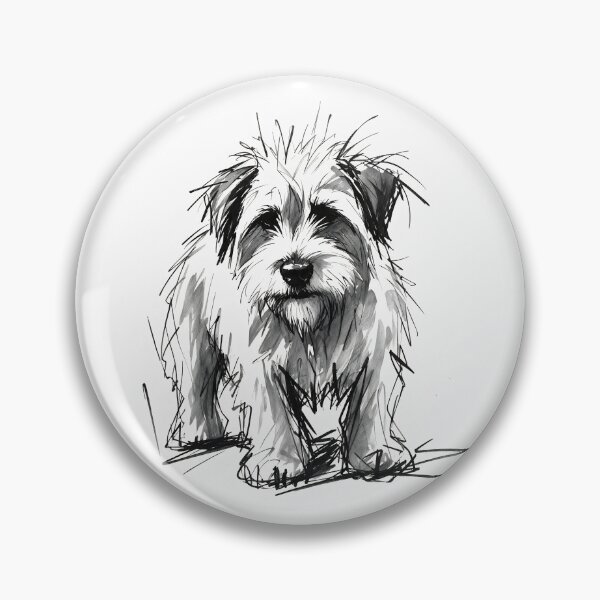 Item preview, Scruffy Dog in Loose Ink designed and sold by davitabros.