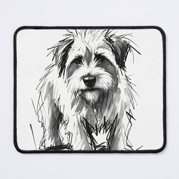Item preview, Scruffy Dog in Loose Ink designed and sold by davitabros.
