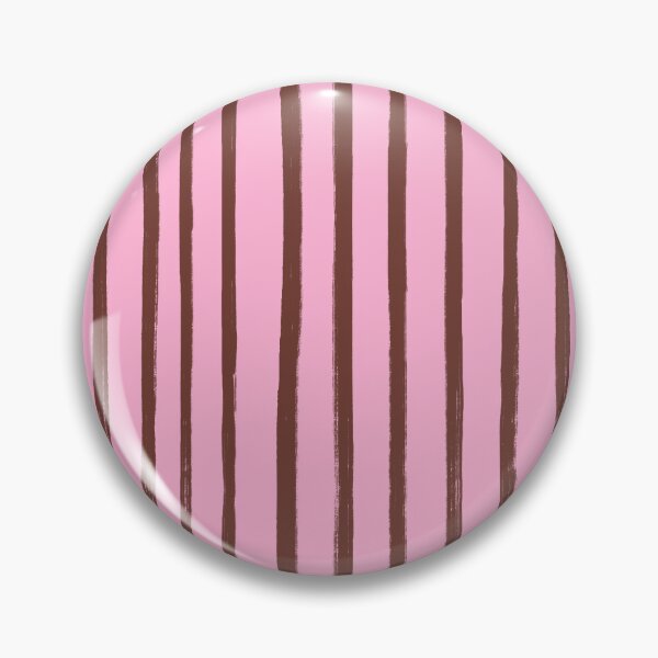 Item preview, Pink with Chocolate Brown Brush Stroke Stripes Pattern designed and sold by OneThreeSix.