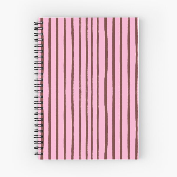 Item preview, Pink with Chocolate Brown Brush Stroke Stripes Pattern designed and sold by OneThreeSix.
