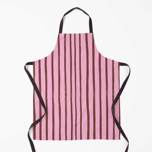 Item preview, Pink with Chocolate Brown Brush Stroke Stripes Pattern designed and sold by OneThreeSix.