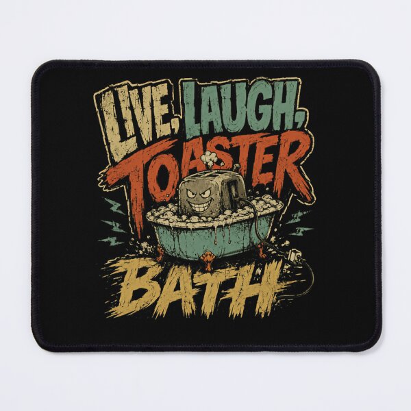 Item preview, Live Laugh Toaster Bath Dark Humor Sarcastic Edgy Morbid designed and sold by HumansStuck12.