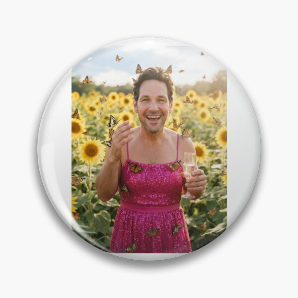 Item preview, Paul rudd sunflower pink dress Funny prank meme gift weird christmas birthday designed and sold by CheeseBlueprint.