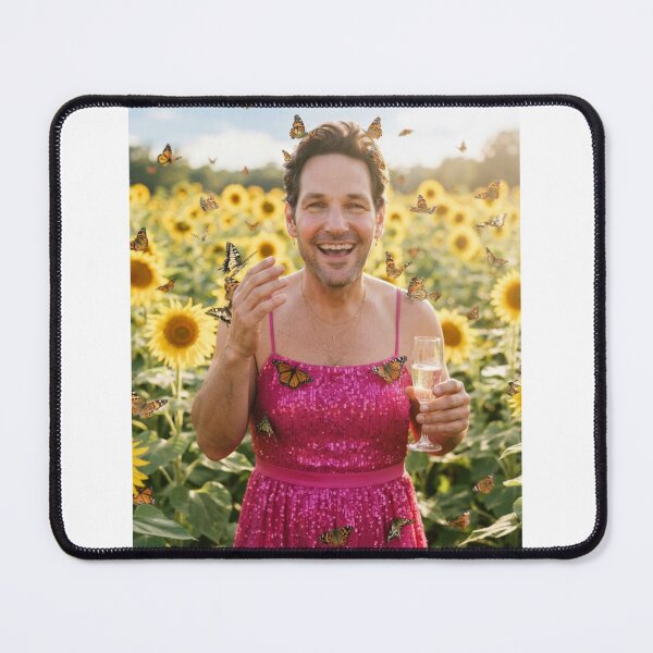 Item preview, Paul rudd sunflower pink dress Funny prank meme gift weird christmas birthday designed and sold by CheeseBlueprint.
