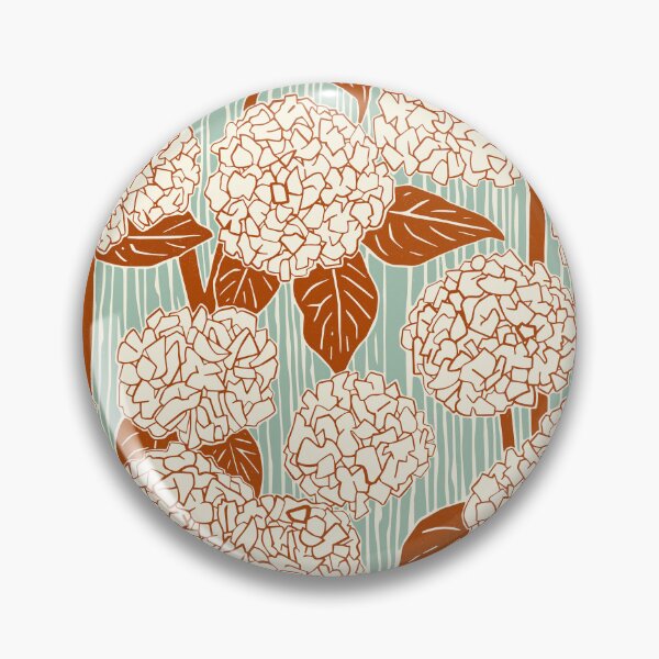 Item preview, hydrangea rust duck egg designed and sold by scrummy.