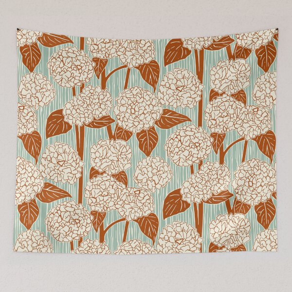 Item preview, hydrangea rust duck egg designed and sold by scrummy.