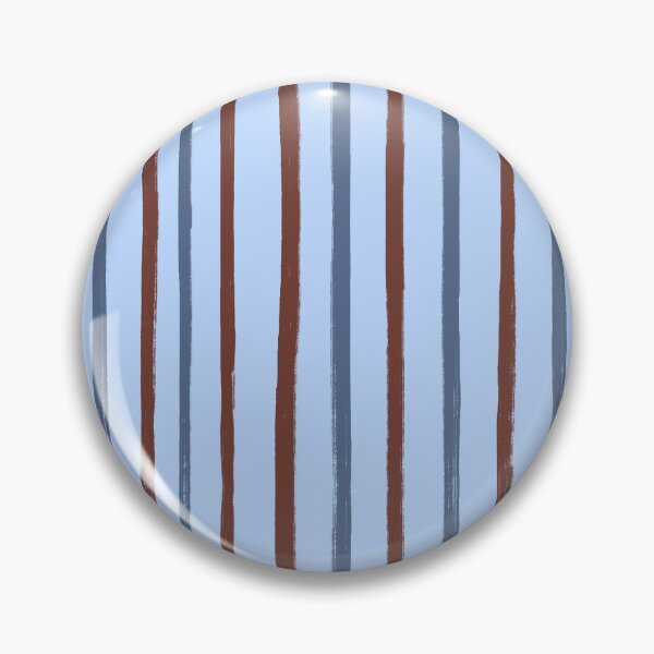 Item preview, Blue with Brown and Dark Blue Brush Stroke Stripes Pattern designed and sold by OneThreeSix.