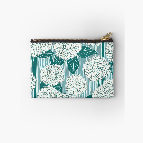 Item preview, hydrangea viridian turquoise blue designed and sold by scrummy.