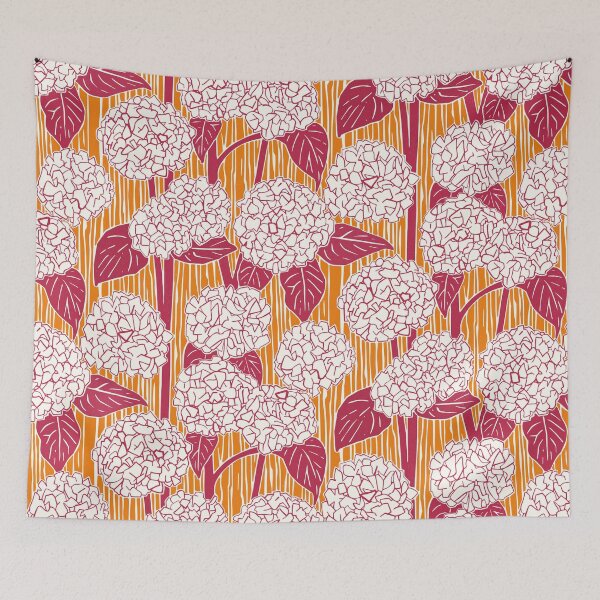 Item preview, hydrangea viva magenta satsuma orange designed and sold by scrummy.