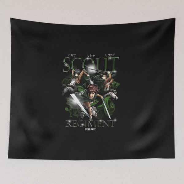 Item preview, AO Titan Retro Smokey Scout Regiment Group AOT Anime Pullover Hoodie designed and sold by SusanaElls.