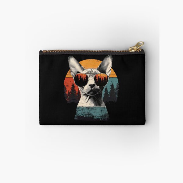 Item preview, Sphynx Cat Retro Sunset Forest Sunglasses designed and sold by Dmo3HarkoArt.