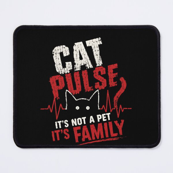 Item preview, Cat Pulse It's Not A Pet It's Family Feline Lover Pet Parent designed and sold by RetroMini2026.
