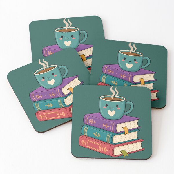 Item preview, Coffee and Books – Cozy Bookworm Motif designed and sold by design-rebell.
