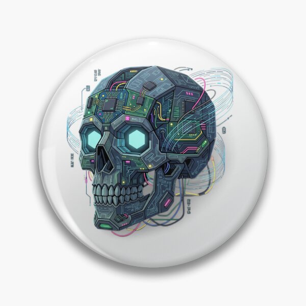 Item preview, Cybernetic Circuit Skull designed and sold by nnnememtw.