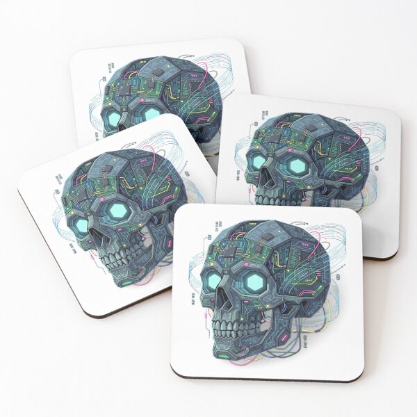 Item preview, Cybernetic Circuit Skull designed and sold by nnnememtw.