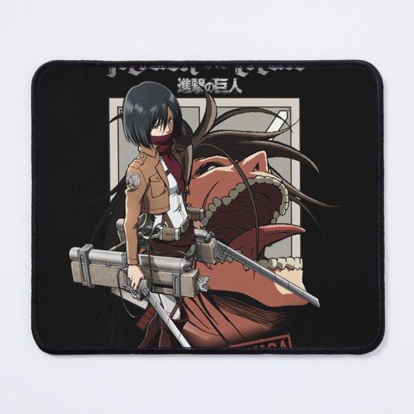 Item preview, AO Titan Mikasa with Titan and Shield Anime Pullover Hoodie designed and sold by SusanaElls.