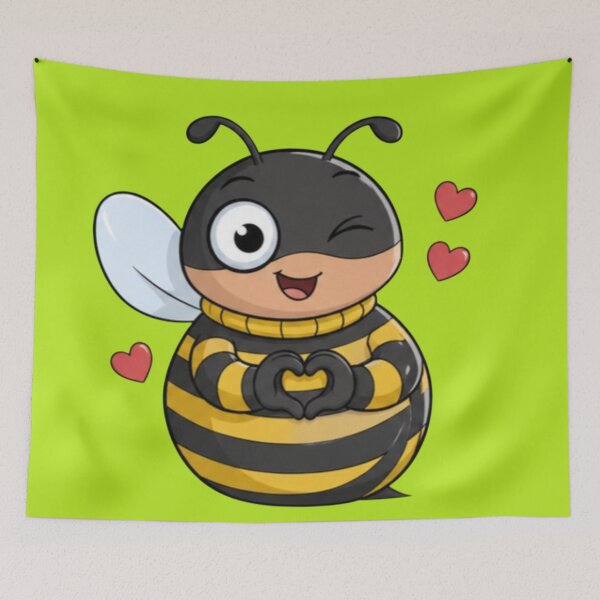 Item preview, Bee Love Cute Cartoon Bee designed and sold by MushArtist.