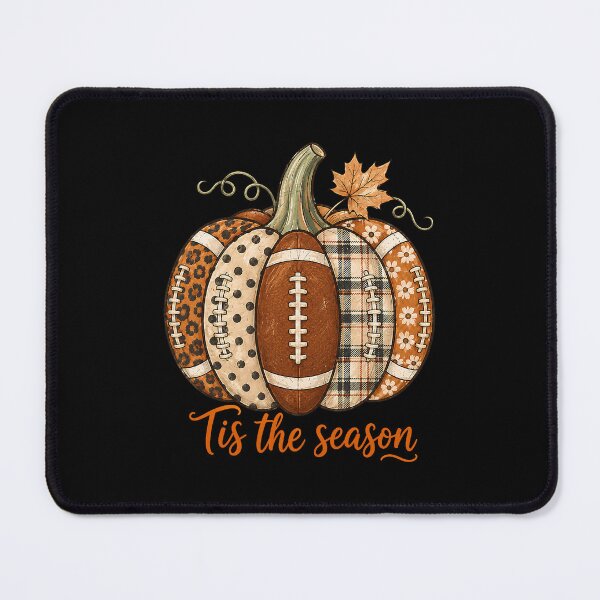 Item preview, Football Pumpkin Tis the Season Leopard Checkered Game Day designed and sold by nryum.