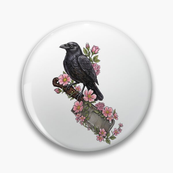 Item preview, butcher and black bird inspired cottage core bird dark romance designed and sold by inkdrinkingdove.
