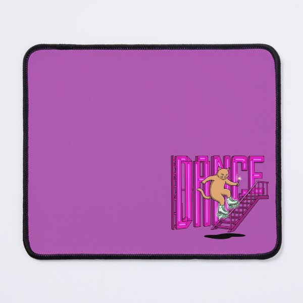 Item preview, Roller Skating Cat Dancing Down Stairs Neon Dance Art designed and sold by Rare By Hero.