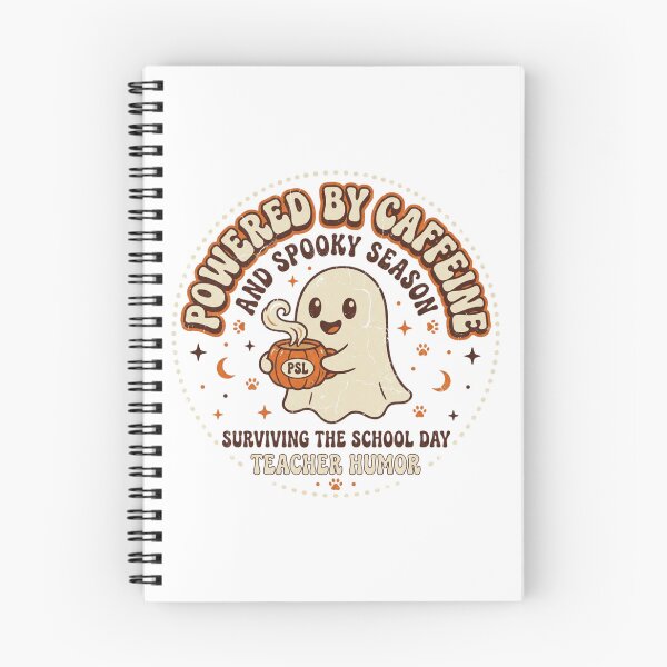 Item preview, Powered by Caffeine and Spooky Season Ghost Coffee PSL Halloween designed and sold by KreatoLab.
