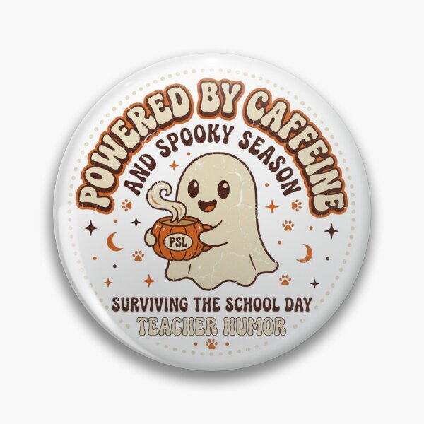 Item preview, Powered by Caffeine and Spooky Season Ghost Coffee PSL Halloween designed and sold by KreatoLab.