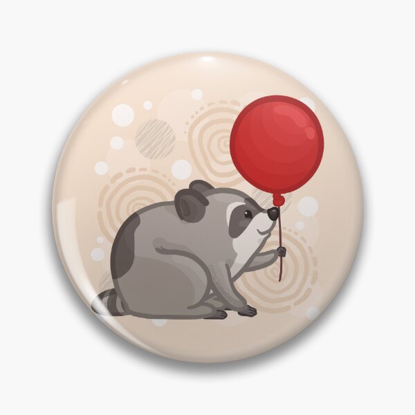 Item preview, Jimothy Raccoon Holding a Red Balloon designed and sold by Khotekmei.