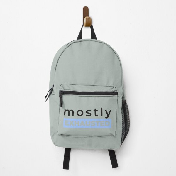 Item preview, Mostly Exhausted - Minimalist Introvert (Ice Blue) designed and sold by RetroNeon.