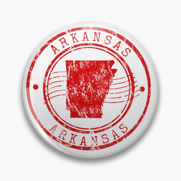 Artikelvorschau, Arkansas State Map Vintage Red Rubber Stamp entworfen und verkauft von chaaval.