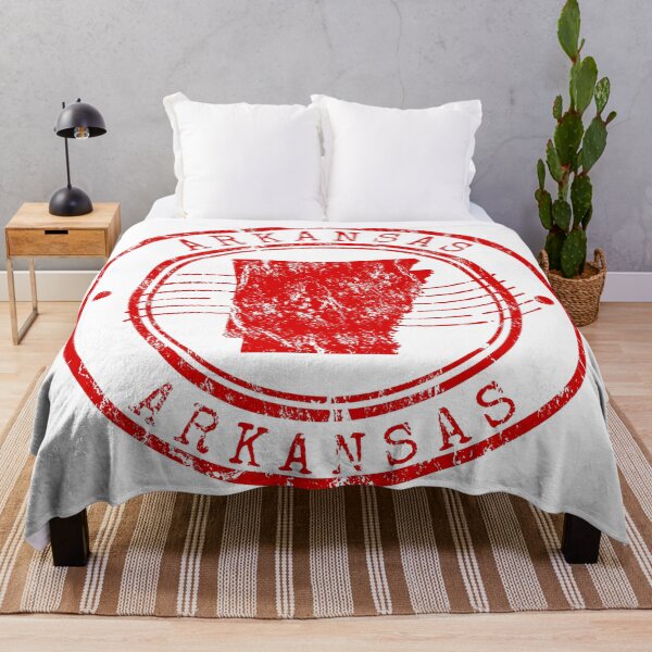 Item preview, Arkansas State Map Vintage Red Rubber Stamp designed and sold by chaaval.