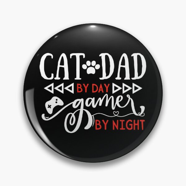 Item preview, Cat Dad By Day Gamer By Night Text Graphic designed and sold by Dmo3HarkoArt.