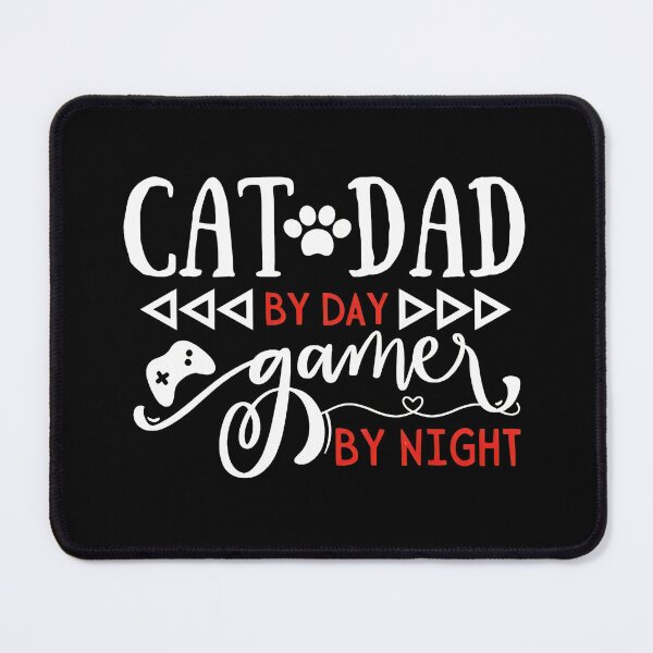 Item preview, Cat Dad By Day Gamer By Night Text Graphic designed and sold by Dmo3HarkoArt.