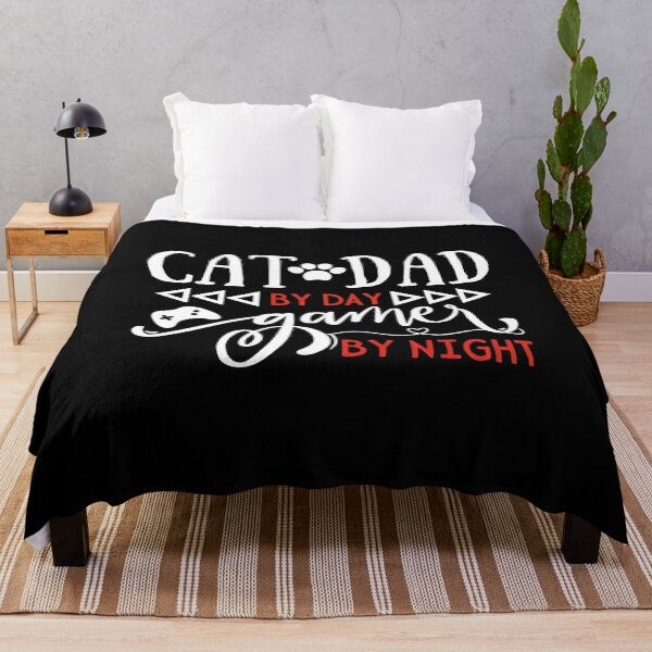 Item preview, Cat Dad By Day Gamer By Night Text Graphic designed and sold by Dmo3HarkoArt.