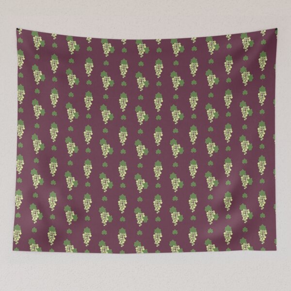 Item preview, Grapevine Deco Clusters Green on Purple designed and sold by Qousqoza7.