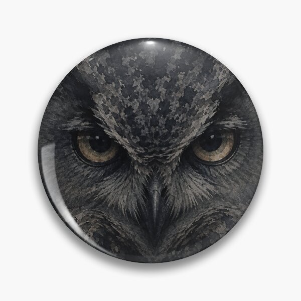 Item preview, Silent Gaze — Dark Owl Watercolor designed and sold by GrabaHuk.