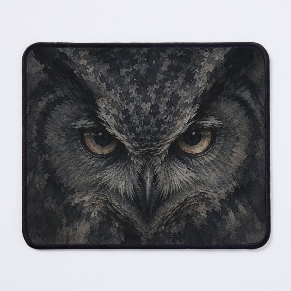Item preview, Silent Gaze — Dark Owl Watercolor designed and sold by GrabaHuk.