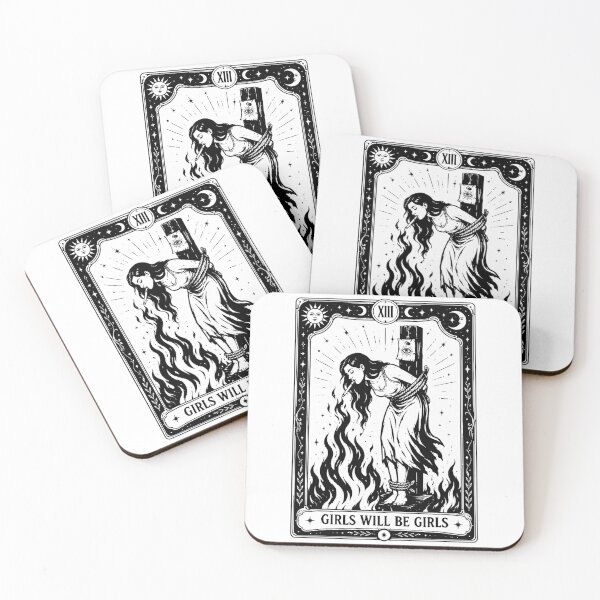 Item preview, Girls Will Be Girls Witch Cigarette Burning Tarot Art designed and sold by cosettacir6382.