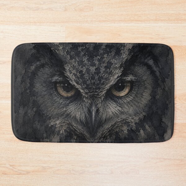 Item preview, Silent Gaze — Dark Owl Watercolor designed and sold by GrabaHuk.