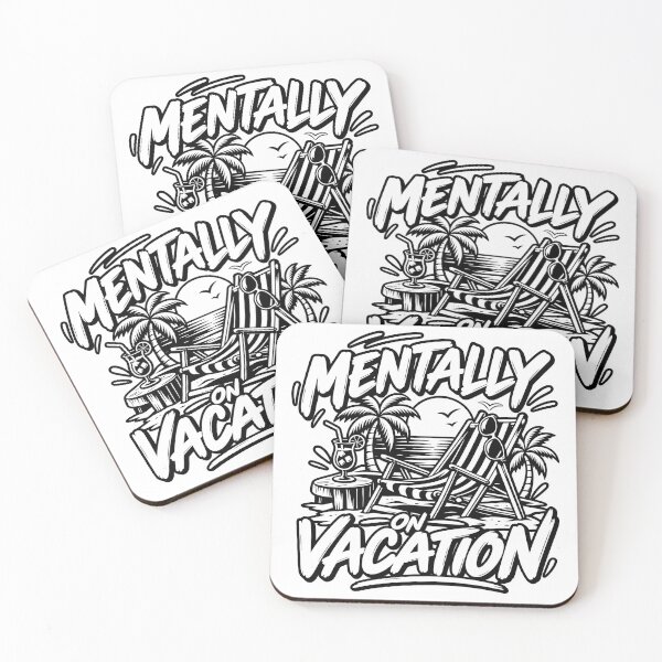 Item preview, Mentally On Vacation - Funny Quote designed and sold by Sed94.
