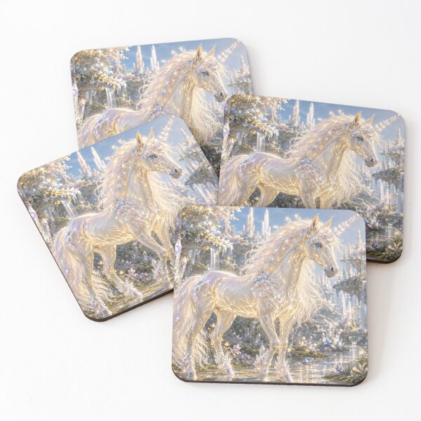 Item preview, Crystal Unicorn in the Enchanted Garden | Unicornis Lumen designed and sold by Joammiyon.